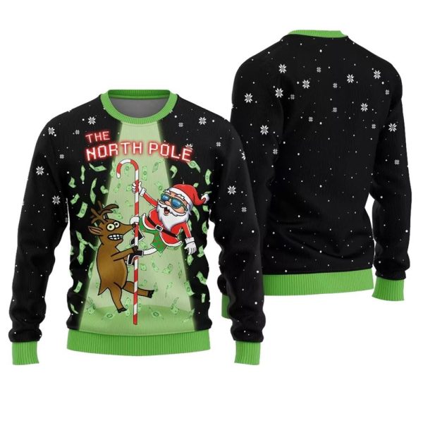 The North Pole Ugly Christmas Sweater 1 1