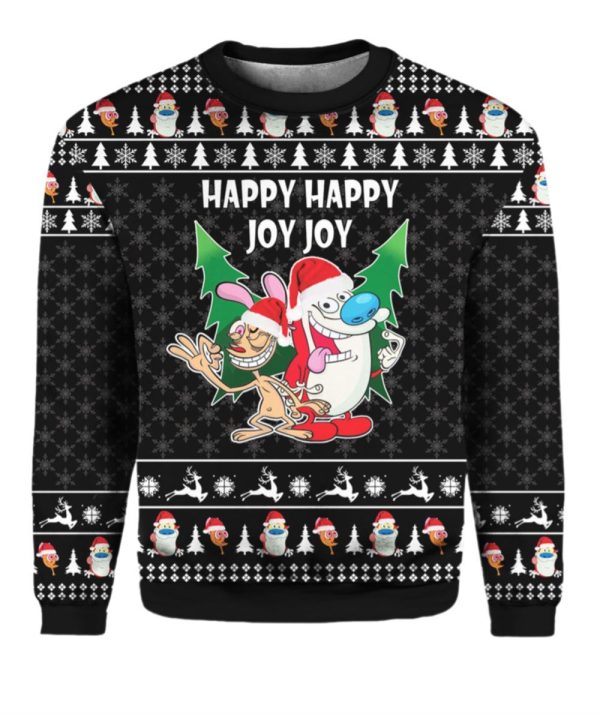 The Ren Stimpy Show Ugly Christmas Sweater 1