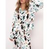 Tiffanys Breakfast Satin Pajama Set For Women 1