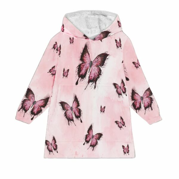 To My Daughter Butterfly Blanket Hoodie 1