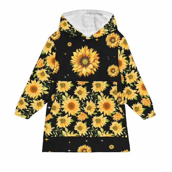 To My Mom Sunflower Blanket Hoodie