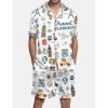 Travel Planner Pajama Set For Men 1