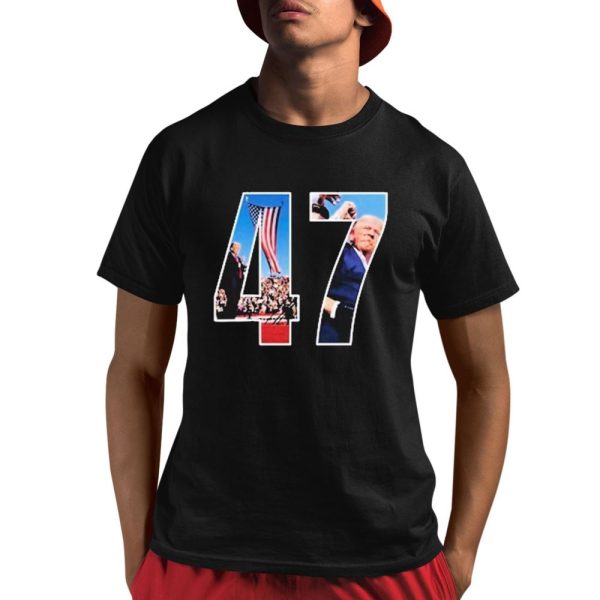 Trump 47 Fighting Shooting Shirt 1 1