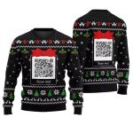 Trump Dancing QR Code Ugly Christmas Sweater