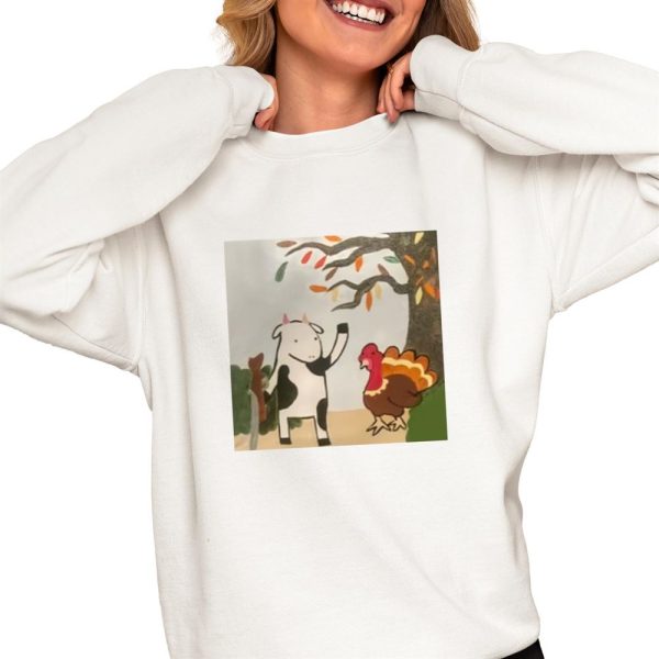 Turkey Time Cow Shirt 0 4