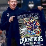 Uconn Wasabi Fenway Bowl Champions 27-14 December 28 2024 At Fenway Park Stadium Shirt