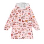Valentine Groovy Blanket Hoodie