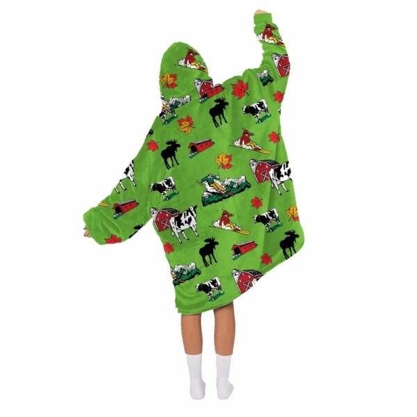 Vermont Green Blanket Hoodie 2