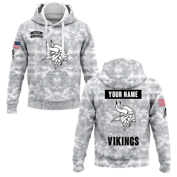 Vikings Veterans Day Salute To Service Hoodie 0