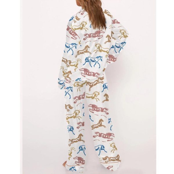 Vintage Horse Pajama Set For Women 3