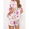 Volleyball Girl Satin Pajama Set For Women 2