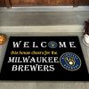 Welcome This House Cheers for The Milwaukee Brewers Doormat