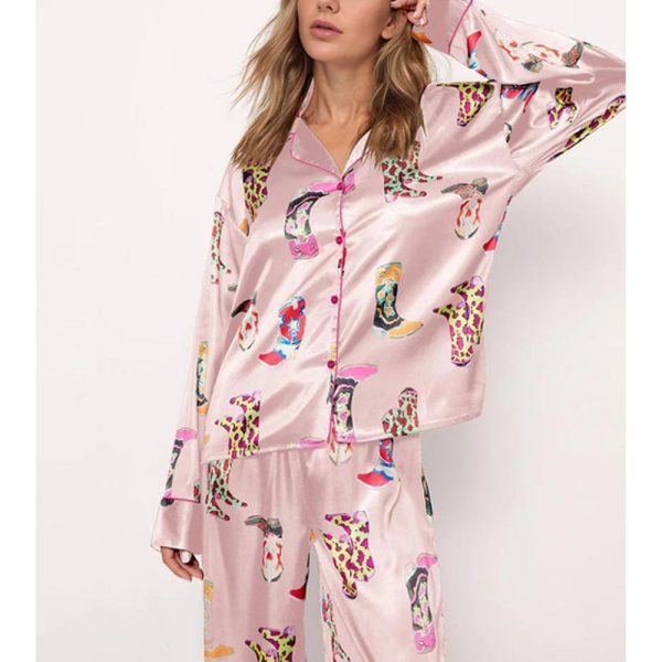 Western Cowgirl Style Pajama Set 1