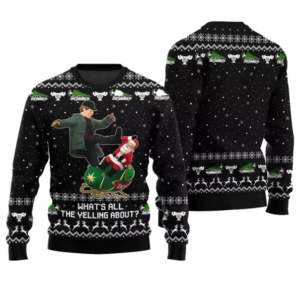 What All The Yelling About Christmas Vacation Ugly Sweater 1 1