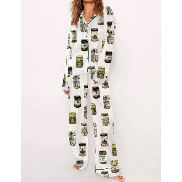 Womens Canned Pickles Pajama Set 2