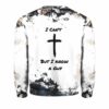 Womens I Cant But I Know A Guy Print Round Neck Sweatshirt 2