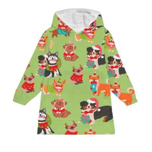 Xmas Dog Blanket Hoodie 1