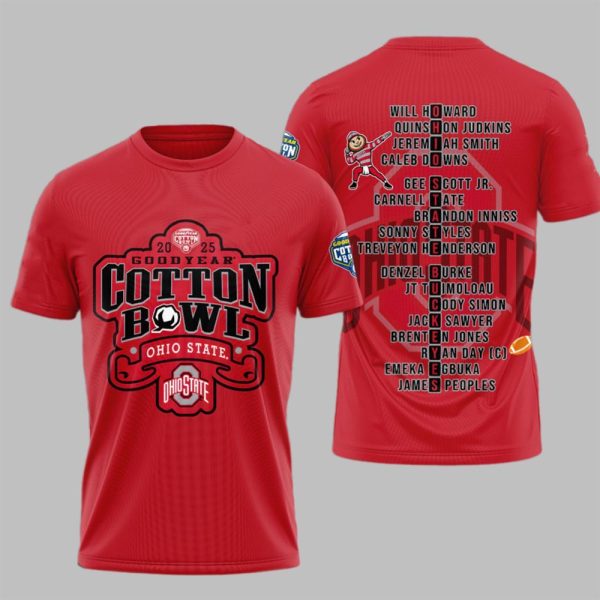 2025 Goodyear Cotton Bowl Ohio State Shirt 1