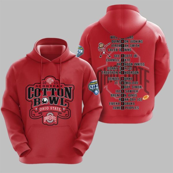 2025 Goodyear Cotton Bowl Ohio State Shirt 2