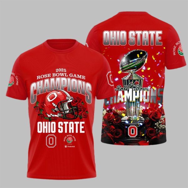 2025 Rose Bowl Game Champions Ohio State Shirt 1