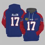 Bills Captain Allen 17 Football Hoodie