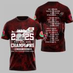 Buckeyes 2025 Rose Bowl Game Champions Shirt