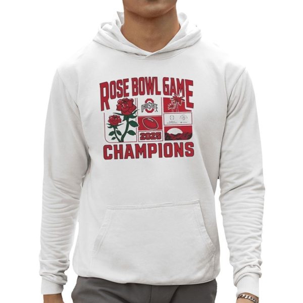 Buckeyes College Football Playoff 2025 Rose Bowl Champions Victory Ahead Shirt 0 5