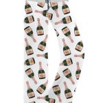 Champagne Bottle Contrast Wide Leg Pants For Women