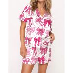 Christian Coquette Bows Pajama Set For Women