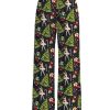 Christmas Nutcracker Ballet Contrast Wide Leg Pants For Women 3