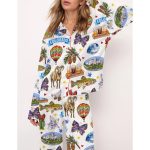 Colorado State Travel Pajama Set For Women