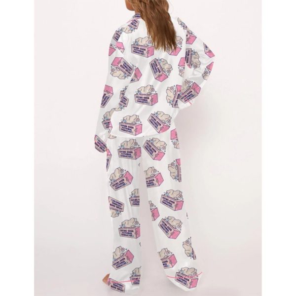 Crying Over Fictional Characters Pajama Set For Women 3