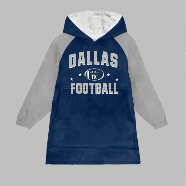 Dallas FootBall Blanket Hoodie 1