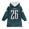 Eagles 26 Run It Back Football Unisex Blanket Hoodie 1