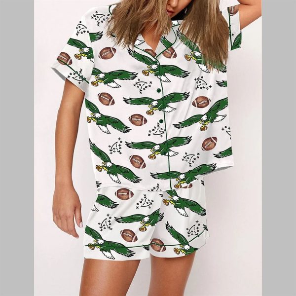 Eagles Football Print Pajama Set 2