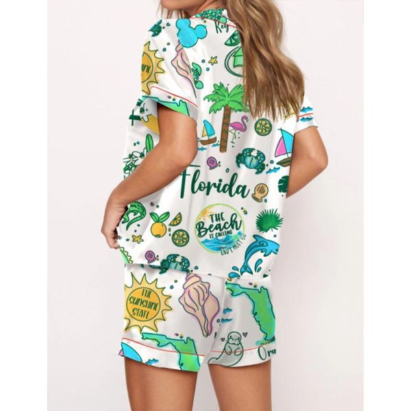 Florida Hand Pajama Set For Women 3