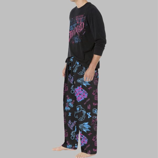 Graffiti Arcane Casual Pajama Set For Men 2