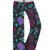 Graffiti Arcane Contrast Wide Leg Pants For Women 2