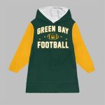 Green Bay Football Blanket Hoodie