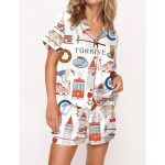 Istanbul Turkey Travel Pajama Set For Women