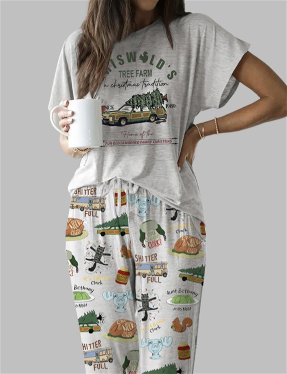 It's A Beaut Clark Christmas Vacation Casual Pajama Set It's A Beaut Clark Christmas Vacation Casual Pajama Set