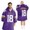 JJ 18 Minnesota Football Unisex Blanket Hoodie 1