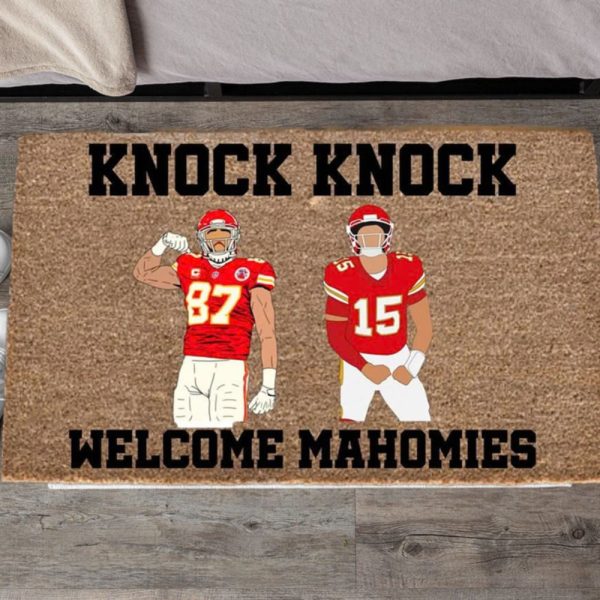 Knock Knock Welcome Mahomes Doormat 2