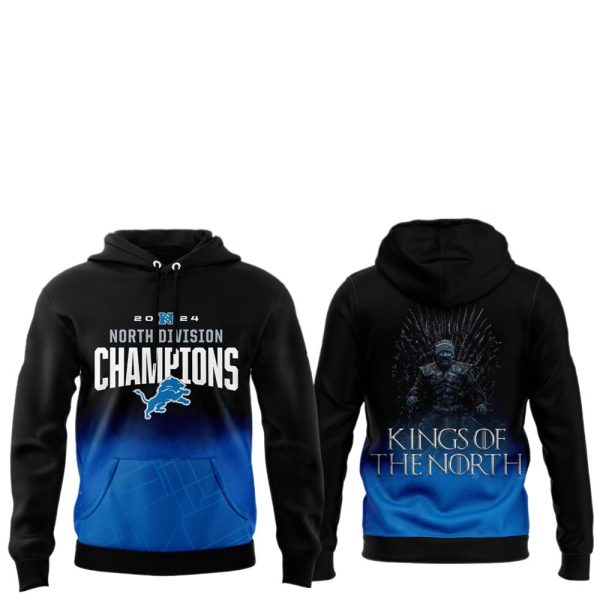 Lions 2024 North Division Champions Kings Of The North Hoodie 1