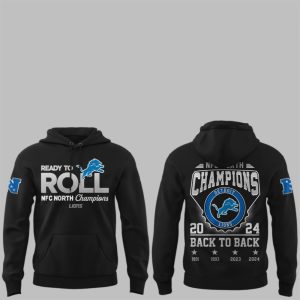 Lions Ready To Roll NFC North Champions Hoodie 3