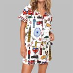London Travel Pajama Set For Women