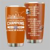 Longhorns Chick Fil A Peach Bowl Champions 2025 HookEm Horns Tumbler 1