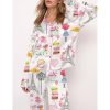 Love In Paris Satin Pajama Set For Women 1