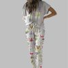 Mardi Gras Beads King Cake Casual Pajama Set For Women 1