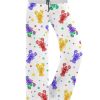 Mardi Gras Crawfish Contrast Wide Leg Pants For Women 2